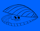Coloring page Clam painted byknbn bn