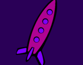 Coloring page Rocket II painted bydany12