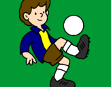 Coloring page Football painted byJohn