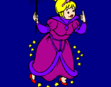 Coloring page Fairy godmother painted byandy20