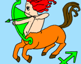 Coloring page Sagittarius painted bykayla