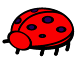 Coloring page Ladybird painted bytoti betd