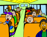 Coloring page School bus painted byfortesa