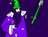 Coloring page Magician with potion painted byN3$1@