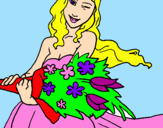 Coloring page Bunch of flowers painted byBrooke Lindsey E.