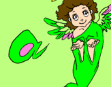Coloring page Angel painted byDeana