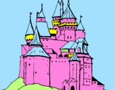 Coloring page Medieval castle painted byhanaeel