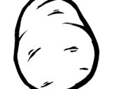 Coloring page potato painted bypo
