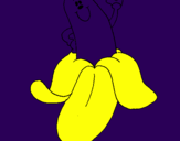 Coloring page Banana painted byjt carrot