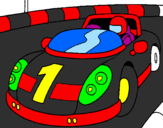 Coloring page Race car painted byJERENNIFEJERJENNIFERJENNI