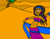 Coloring page Sahara painted byIsabelle