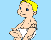 Coloring page Baby II painted byivan