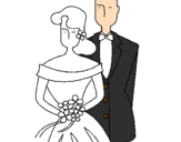 Coloring page The bride and groom II painted byahlam