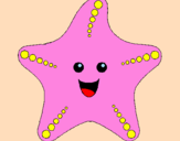 Coloring page Starfish painted byMaria