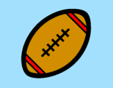 Coloring page American football ball II painted byJorge21