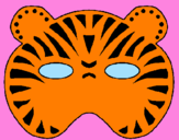 Coloring page Tiger painted bykendall