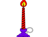 Coloring page Candle IV painted bylife