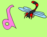 Coloring page Dragonfly painted byCandie