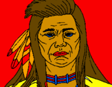 Coloring page Indian painted byashley garritano