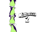 Coloring page Madagascar 2 Penguins painted bybvcdf
