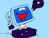 Coloring page Computer painted byDjd