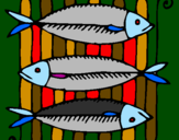 Coloring page Fish painted byabuelita