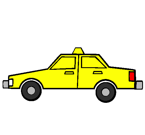 Coloring page Taxi painted bymaxi taxi