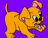 Coloring page Puppy painted bylisa