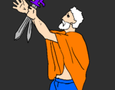 Coloring page The father of the Horatii painted byCaitlin