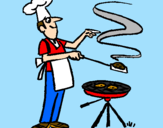 Coloring page Barbecue painted bylalalalla