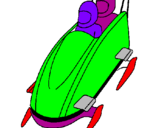 Coloring page Descent in modern bobsleigh painted by g gg gsvaxasgvhmc