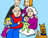Coloring page Family  painted bymi familia
