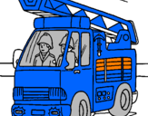 Coloring page Fire engine painted bygianluca g