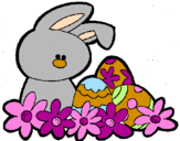 Coloring page Easter Bunny painted bymariana