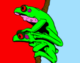Coloring page Frogs painted byTyler