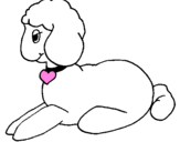 Coloring page Lamb painted bySOL