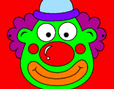 Coloring page Clown painted byAbigail