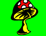 Coloring page Mushroom painted byTIA