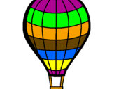 Coloring page Hot-air balloon painted bylisa