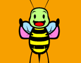 Coloring page Little bee painted byadi