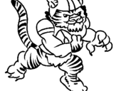 Coloring page Tiger player painted byTessa