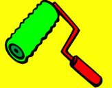 Coloring page Paint roller painted byL.J.