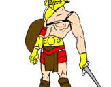 Coloring page Gladiator painted byGladiator of Rome