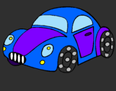 Coloring page Toy car painted byulises