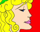 Coloring page Woman's head painted bytia and heidi