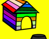 Coloring page Dog house painted bysimon taborda????????????