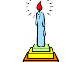 Coloring page Candle painted byraul