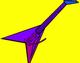 Coloring page Electric guitar II painted byJ-star