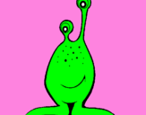 Coloring page Mini alien painted byalexis hohimer