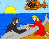 Coloring page Whale rescue painted byLegion